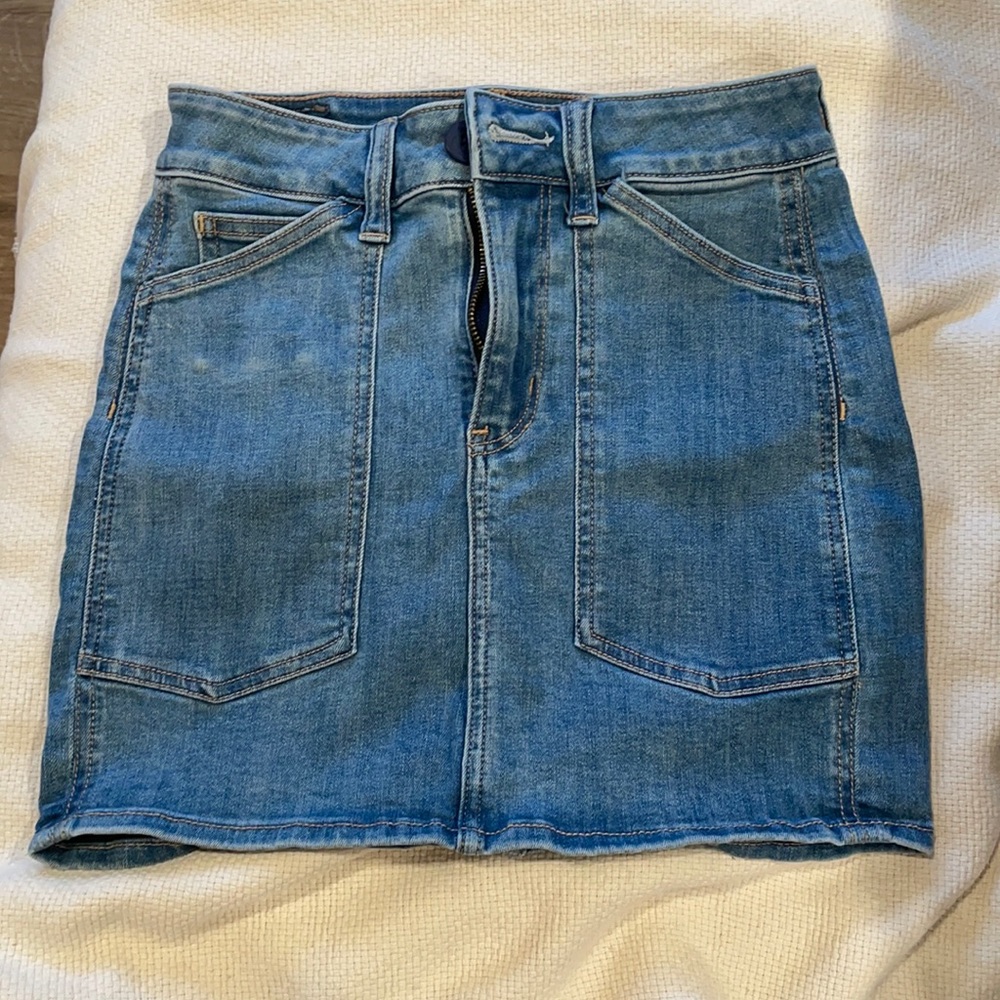 American Eagle Denim Skirt Size 0